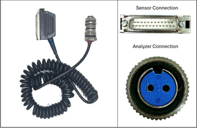 For CSI 2120 Coiled Accelerometer Cable, 25 Pin to 2 Pin Mil (5')