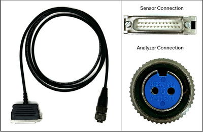 For CSI 2120 Straight Accelerometer Cable, 25 Pin to 2 Pin Mil (6')