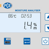 PCE-MA 110 moisture analyzer display