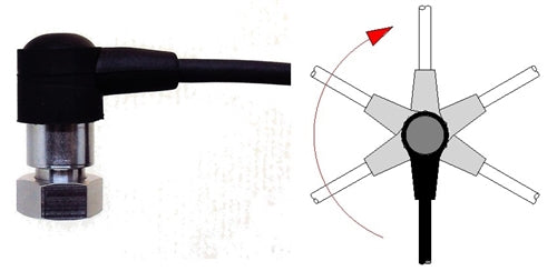 CMCP1100SR Revolution Series Swivel Mount Accelerometer with Integral Cable