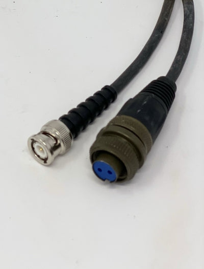 BNC to 2 Pin Mil - Straight Cable , 3' to 100'