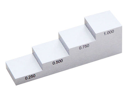 Check-Line SB-4L Steel Test Block - 0.040 , 0.060 , 0.080 , 0.100 inch